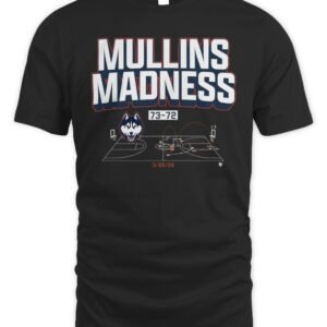 UConn Basketball Braylon Mullins Madness Shot Diagram T Shirt