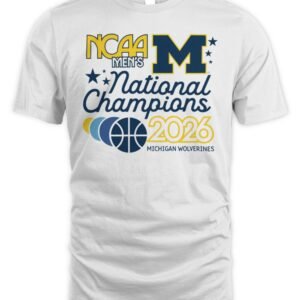 Michigan Wolverines 2026 Men's Basketball National Champions Banners Shirt