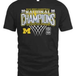 Michigan Wolverines 2026 NCAA Men's Basketball National Champions Bracket T-Shirt