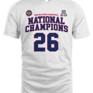 NCAA Division I Men's Basketball Arizona 26 National Champions T Shirt