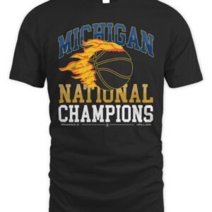 Michigan Champions Flames T Shirt