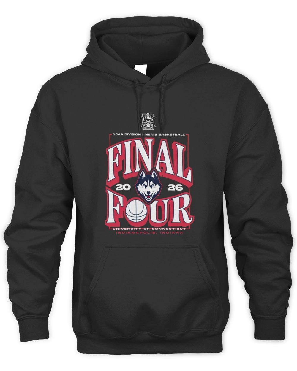 UConn Huskies 2026 NCAA Men's Basketball Tournament March Madness Final Four Hoodie