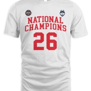 NCAA Division I Men's Basketball UConn Huskies 26 National Champions T Shirt