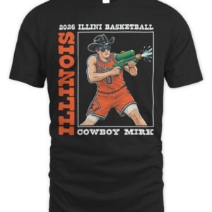 David Mirkovic Cowboy Mirk Illinois Fighting Illini Basketball 2026 T Shirt