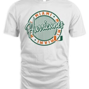 Miami Hurricanes Retro Ringer T-Shirt