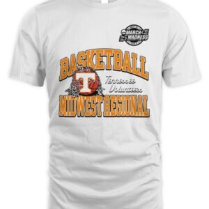 2026 NCAA Division I Men's Basketball Tennessee Volunteers Midwest Regional T Shirt