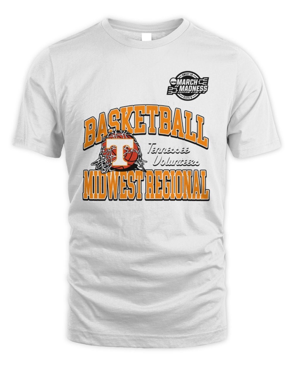 2026 NCAA Division I Men's Basketball Tennessee Volunteers Midwest Regional T Shirt