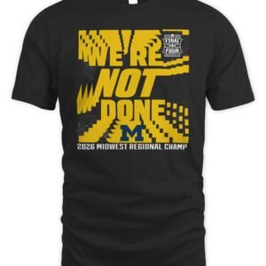 Michigan Wolverines Men's Basketball Final Four Locker Room T-Shirt