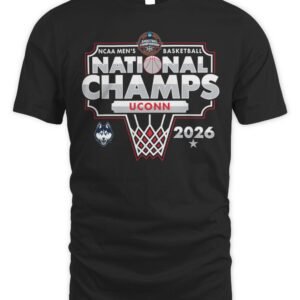 NCAA Basketball Merch UConn Huskies 2026 NCAA Champions T-Shirt