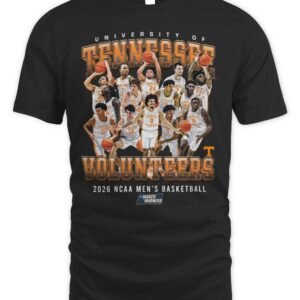 Tennessee Men's Basketball NCAA March Madness 2026 Team Collage T-Shirt