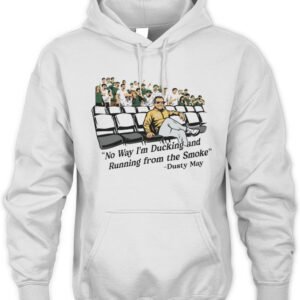 Michigan Wolverines Dusty May No Way I'm Ducking and Running from the Smoke Hoodie