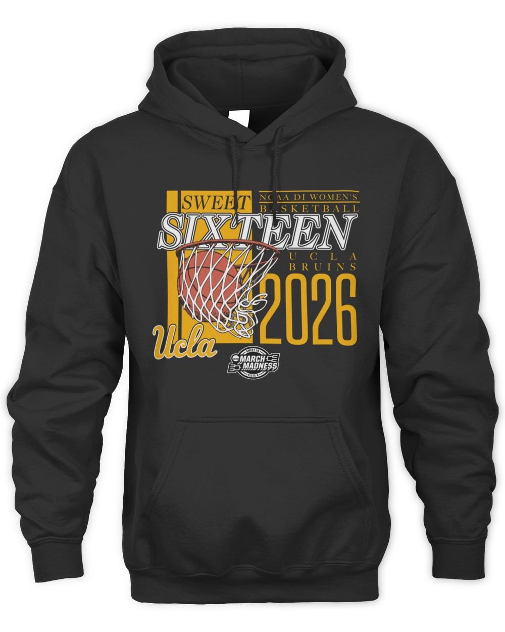 UCLA Bruins Sweet Sixteen 2026 NCAA Division I Women's Basketball Regional Hoodie