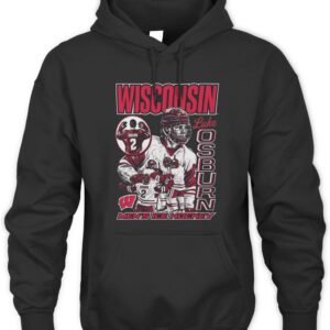 Wisconsin Badgers Luke Osburn 90's Graphic Hoodie
