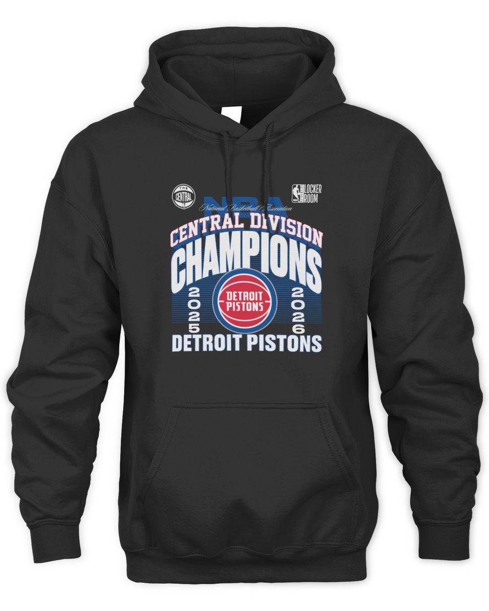 Detroit Pistons 2026 Division Champions Locker Room T Shirt Hoodie
