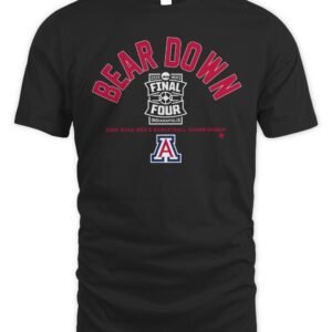 Arizona Wildcats MBB Bear Down 2026 Final Four T Shirt