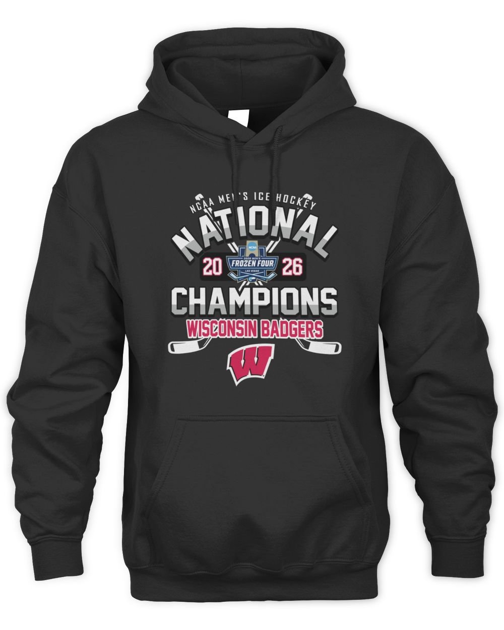 Wisconsin Badgers 2026 NCAA Hockey Champions T-Shirt Hoodie