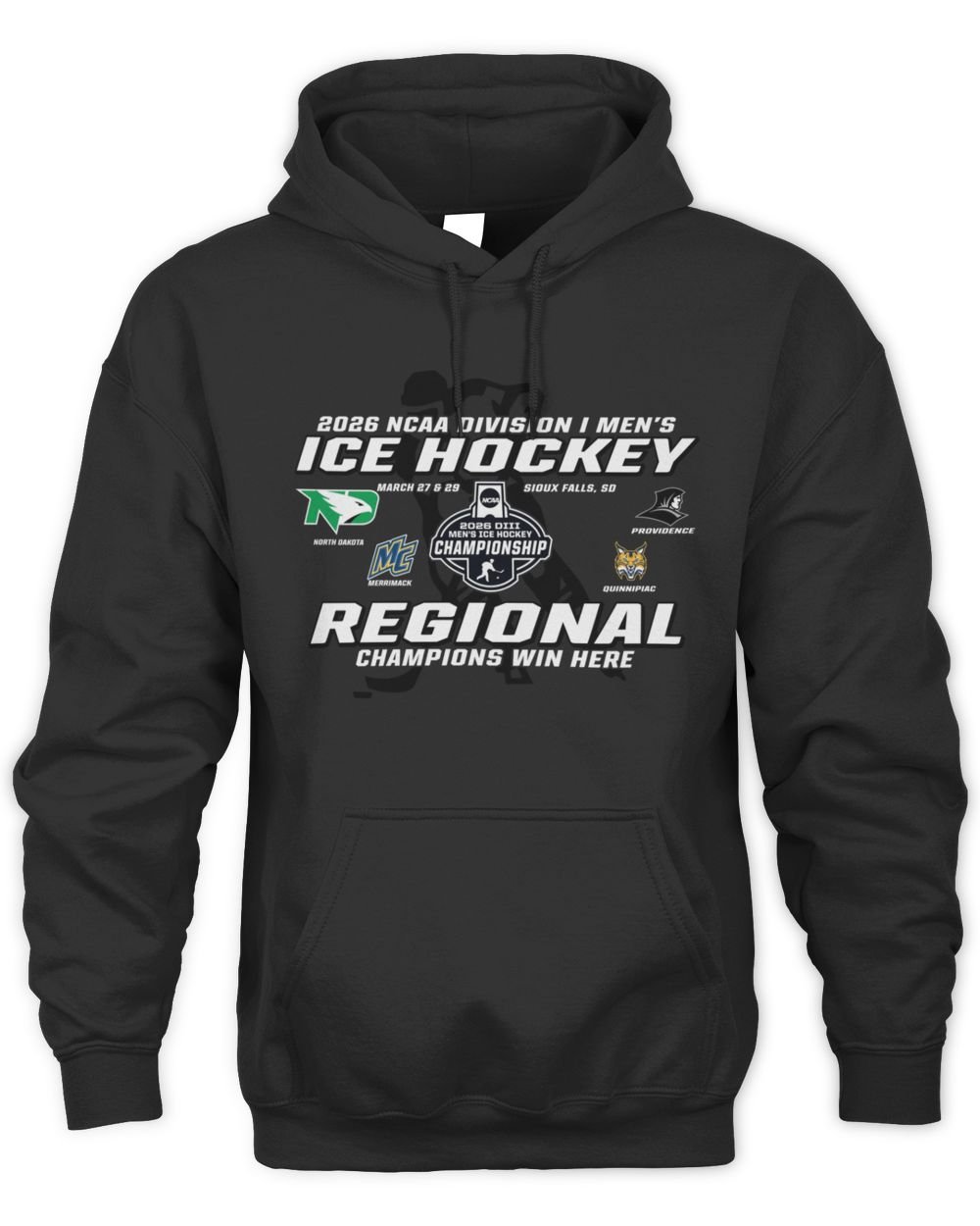 2026 NCAA Division I Men's Ice Hockey Regional Sioux Falls Championship Hoodie
