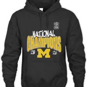 Michigan Wolverines Fanatics 2026 NCAA Men's Basketball National Champions Schedule T-Shirt Hoodie