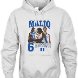 Maliq Brown Duke Blue Devils 90s Retro Hoodie