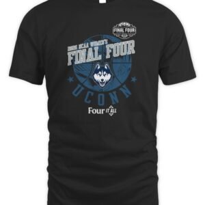 UConn Huskies 2026 Women's Basketball Final Four Phoenix Four It All Logo T- Shirt