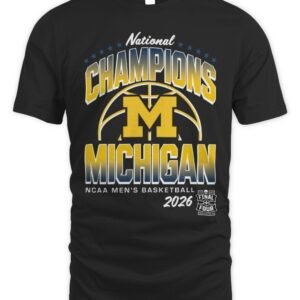 Michigan Wolverines 2026 Men's Basketball National Champions T Shirt