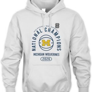 Michigan Wolverines 2026 NCAA Men's Basketball National Champions Fast Break T-Shirt Hoodie
