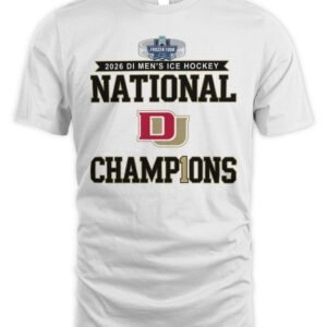Denver Pioneers 2026 DI Men's Ice Hockey Frozen Four Champions T Shirt