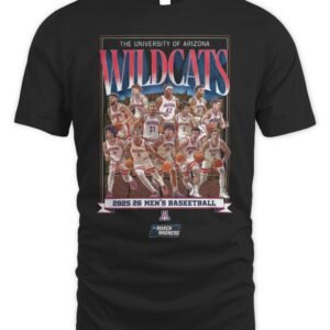 Arizona Men's Basketball NCAA March Madness 2026 Team Collage T-Shirt