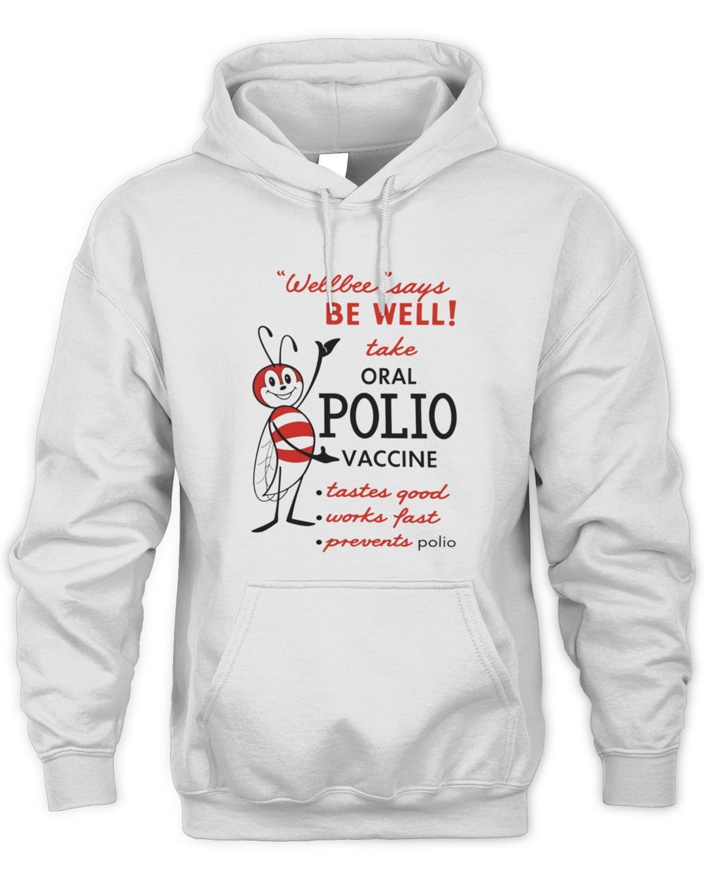 Wellbee Polio Vaccine Mascot Hoodie