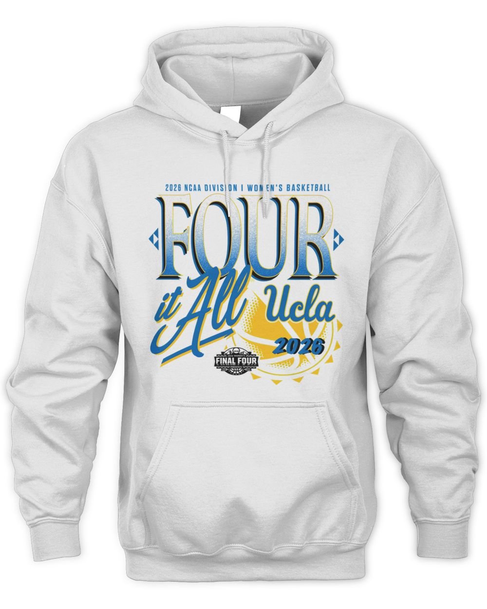 UCLA Bruins 2026 NCAA Women's Basketball Tournament March Madness Final Four Zone Move Hoodie