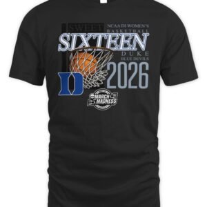 Duke Blue Devils Sweet Sixteen 2026 NCAA Division I Women's Basketball Regional T Shirt
