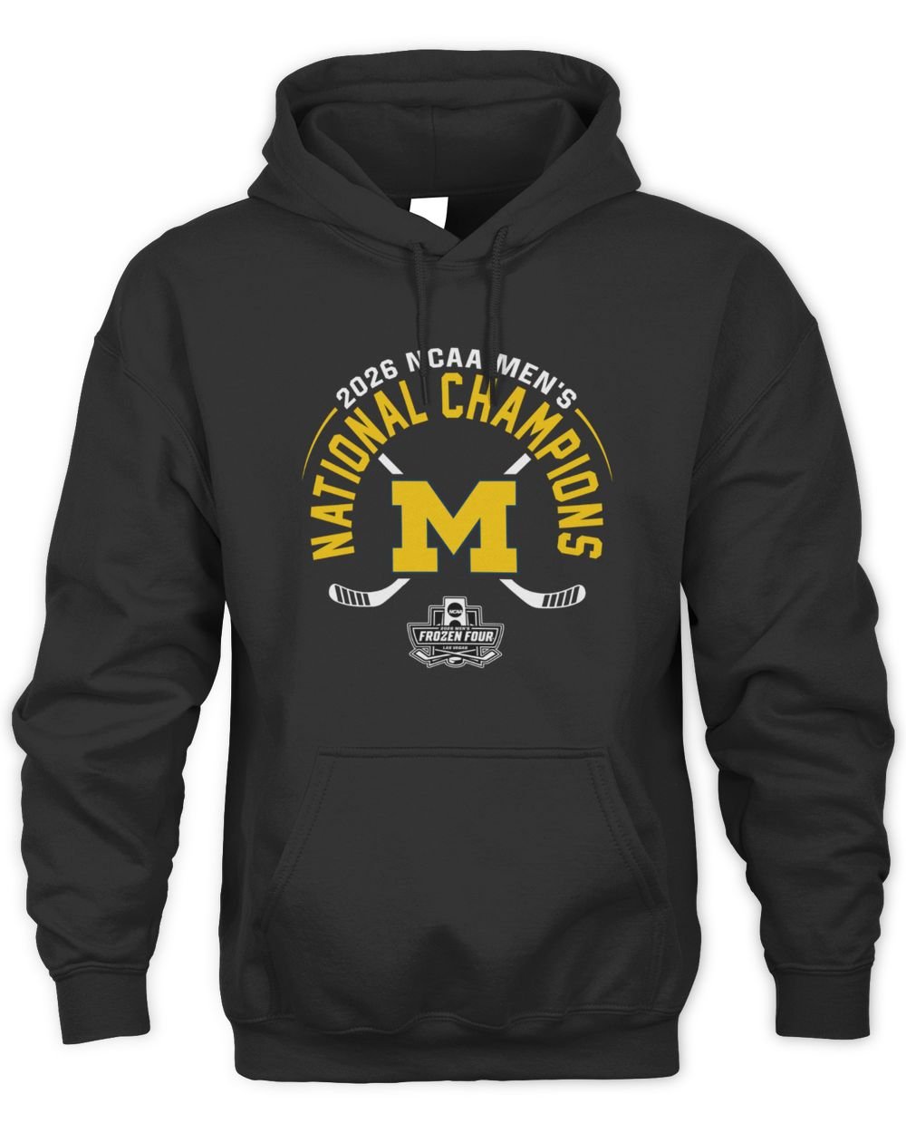 Michigan Wolverines 2026 National Champions Hockey Tee