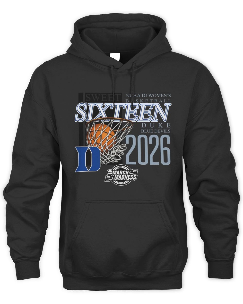 Duke Blue Devils Sweet Sixteen 2026 NCAA Division I Women's Basketball Regional Hoodie