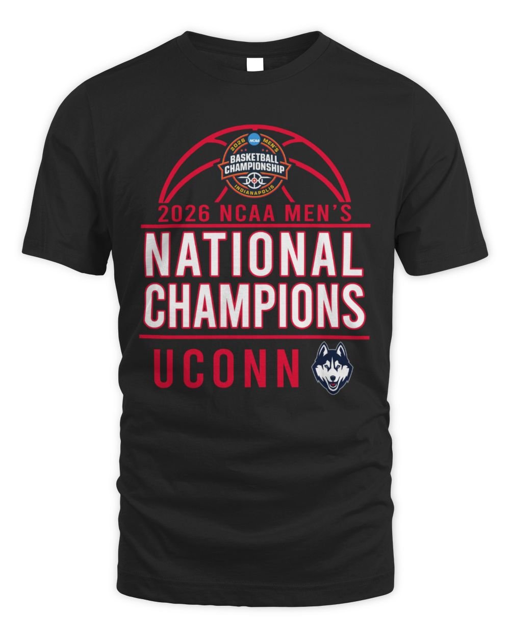 UConn Huskies 2026 NCAA Men's Basketball National Champions T-Shirt