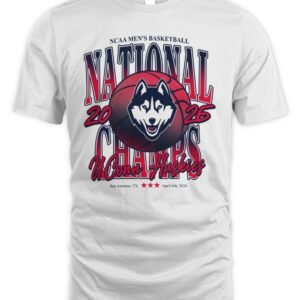 UConn Huskies Men's Basketball 2026 National Champs Tee