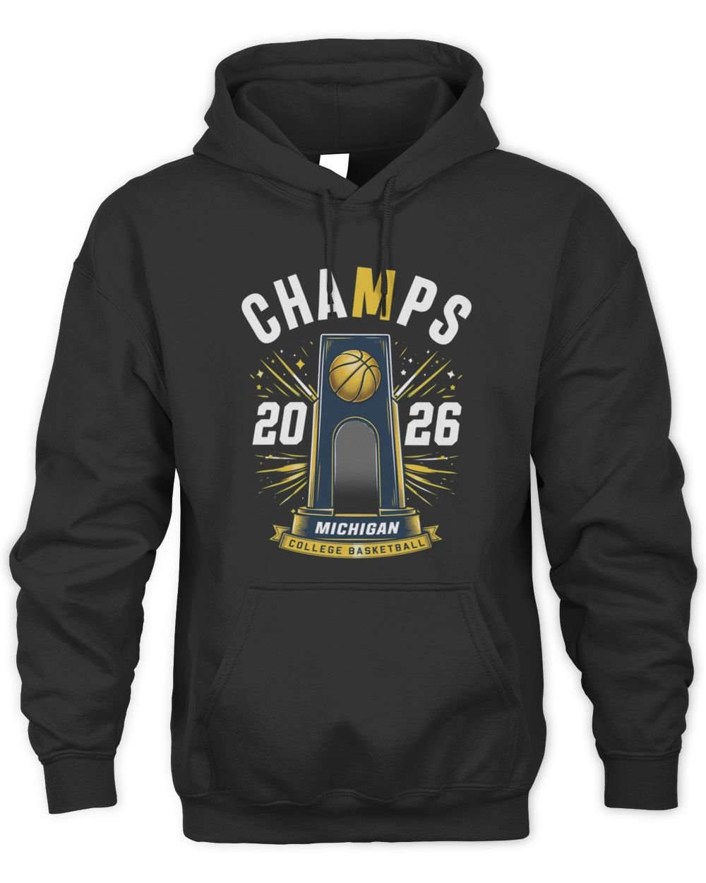 Michigan Wolverines 2026 National Basketball Champs Hoodie