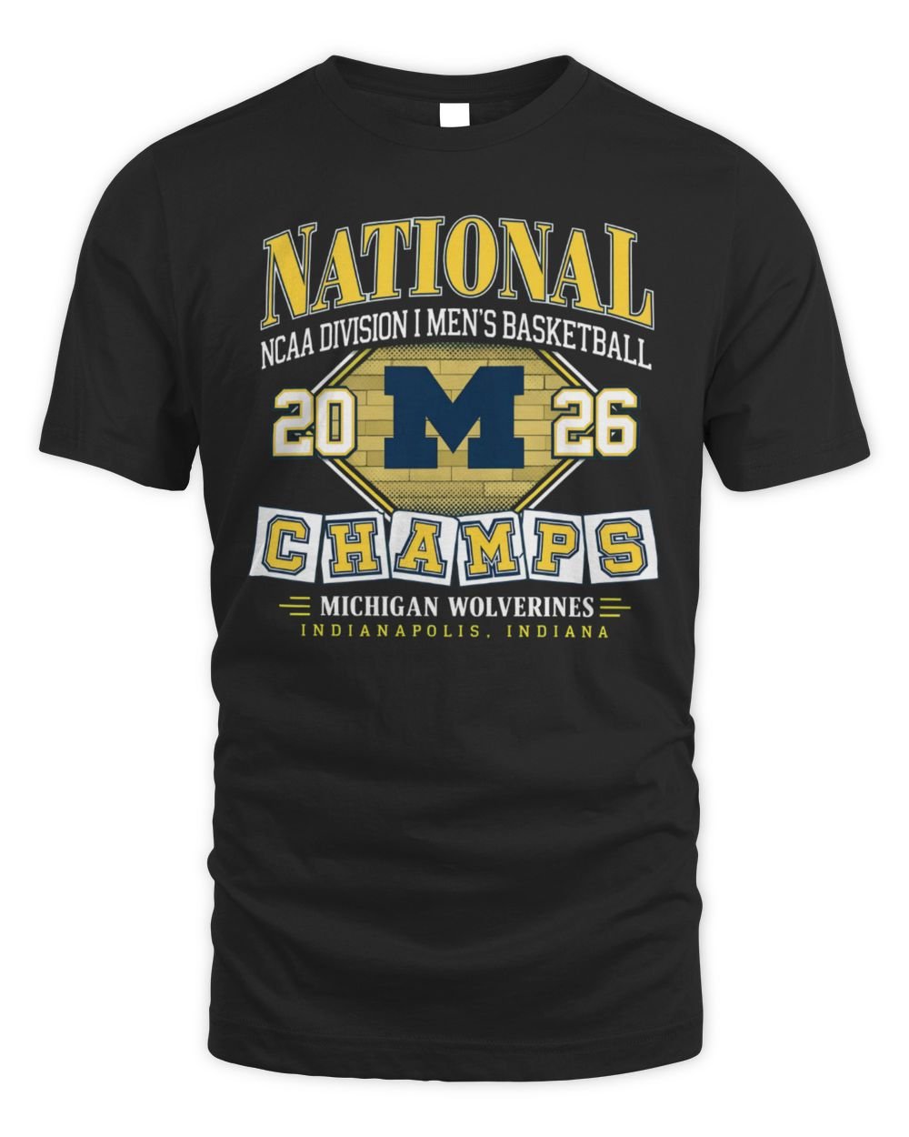 Michigan Wolverines Ncaa National Champions 47 Scrum Tee