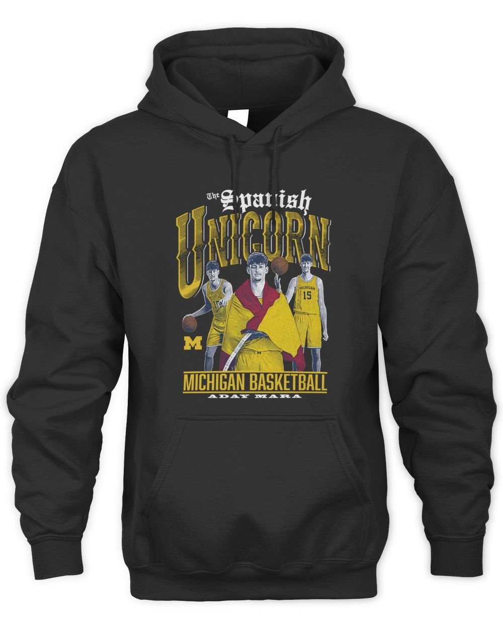 Aday Mara Michigan Wolverines Basketball Spanish Unicorn Hoodie