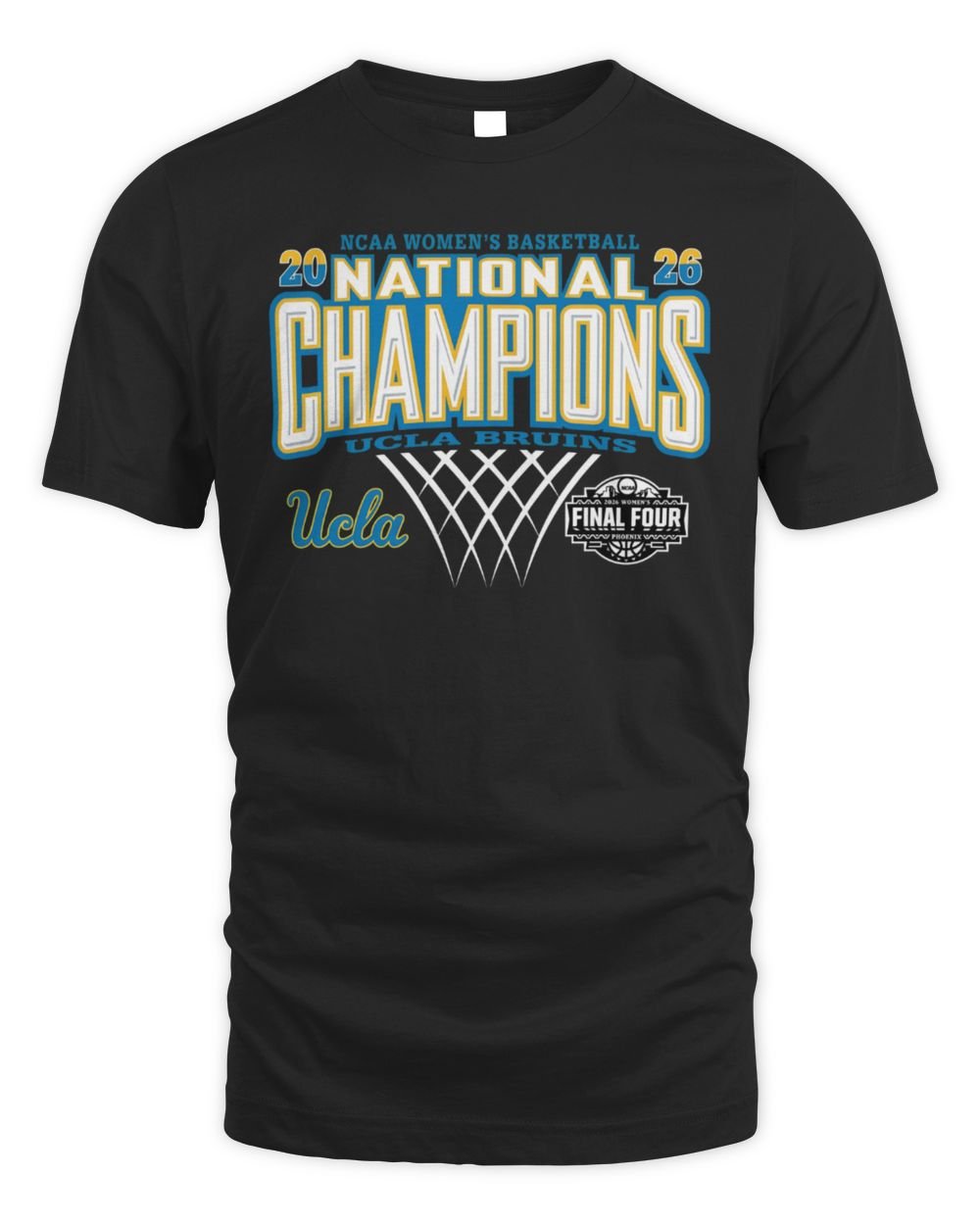 UCLA Bruins 2026 NCAA Women's Basketball National Champions Bracket T-Shirt