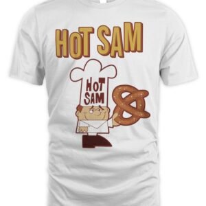 Hot Sam Pretzels Color Logo T Shirt