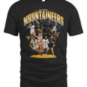 West Virginia Women's Basketball NCAA March Madness 2026 Team Collage T-Shirt