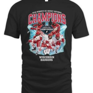 Wisconsin Badgers Women's Ice Hockey 2026 National Champions T Shirt