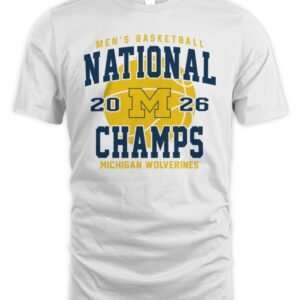 Michigan Wolverines 2026 NCAA Men’s Basketball National Championship Game Indianapolis Indiana T-Shirt