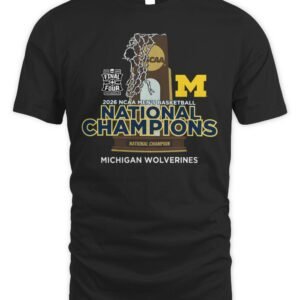 Michigan Wolverines 2026 Men's Basketball National Champions Trophy T Shirt