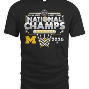 Michigan Wolverines 2026 NCAA Men's Basketball National Champions T-Shirt