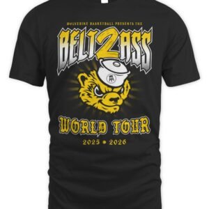 Michigan Champions Merch Michigan Basketball Tour Title T Shirt