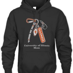 Illinois Fighting Illini Mom Keychain Hoodie