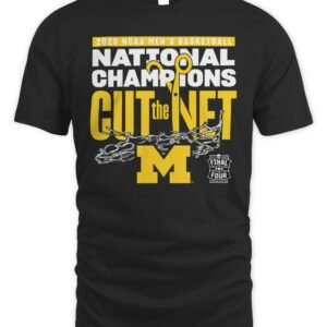 Michigan 2026 Men's Basketball National Champions Cut the Net Tee