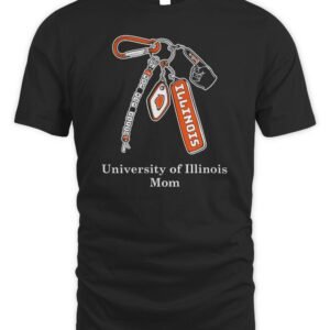 Illinois Fighting Illini Mom Keychain T Shirt
