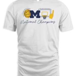 Michigan Wolverines Men's Basketball National Champions T Shirt